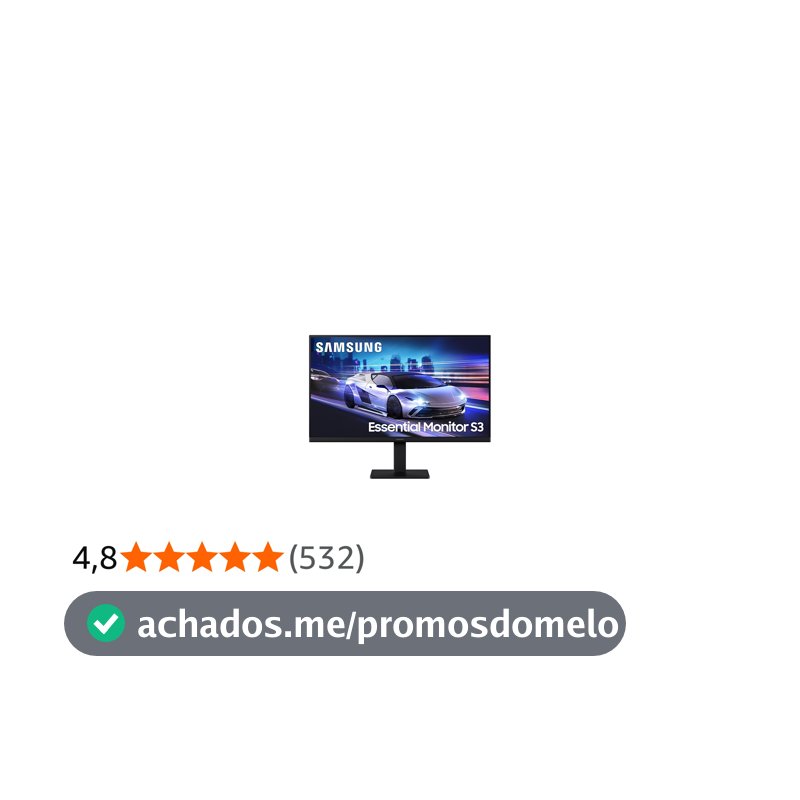 Monitor Gamer Samsung 24" FHD, 120 Hz, HDMI, Preto, S3