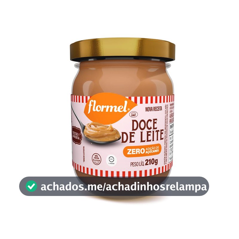Doce de Leite Cremoso FLORMEL 210 Gramas (pacote variado).