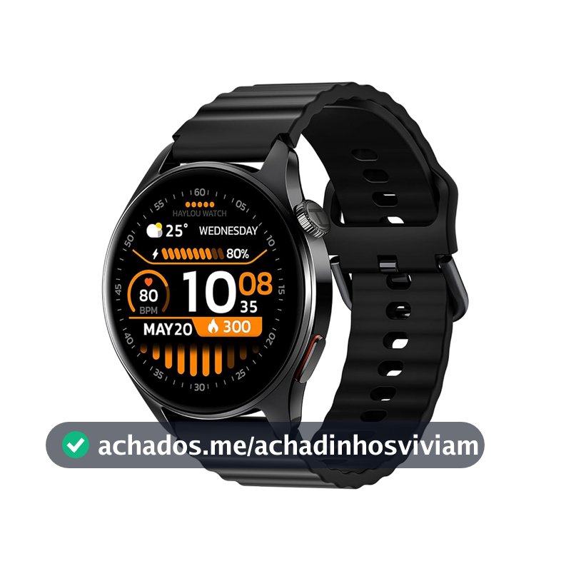 HAYLOU Watch 4S Smartwatch para Mulheres e Homens, Preto