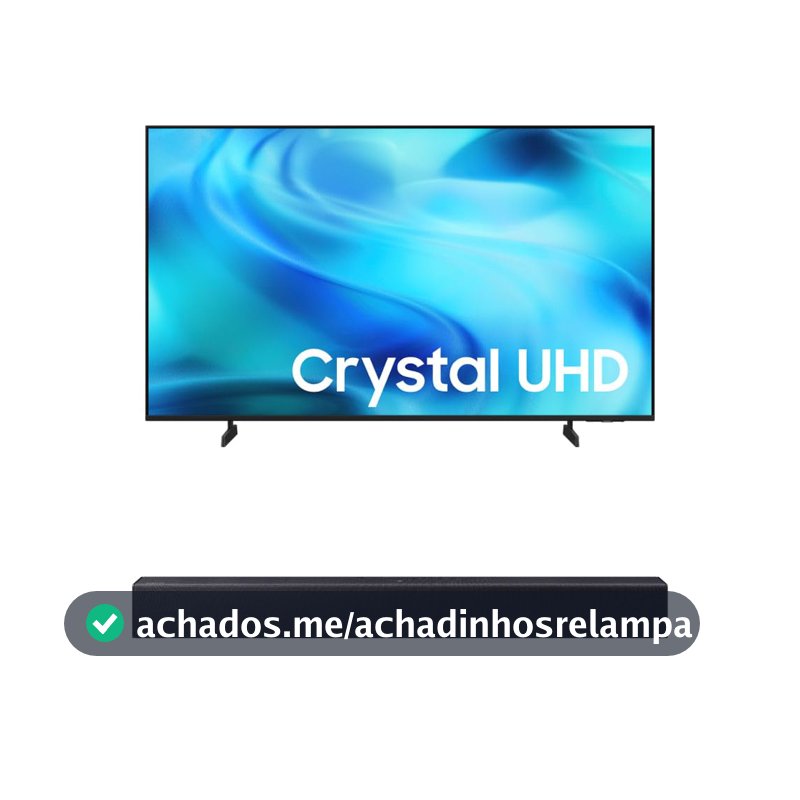 Samsung Combo Smart TV 65" Crystal UHD 4K U8000H + Samsung Soundbar B400F 2.0 canais