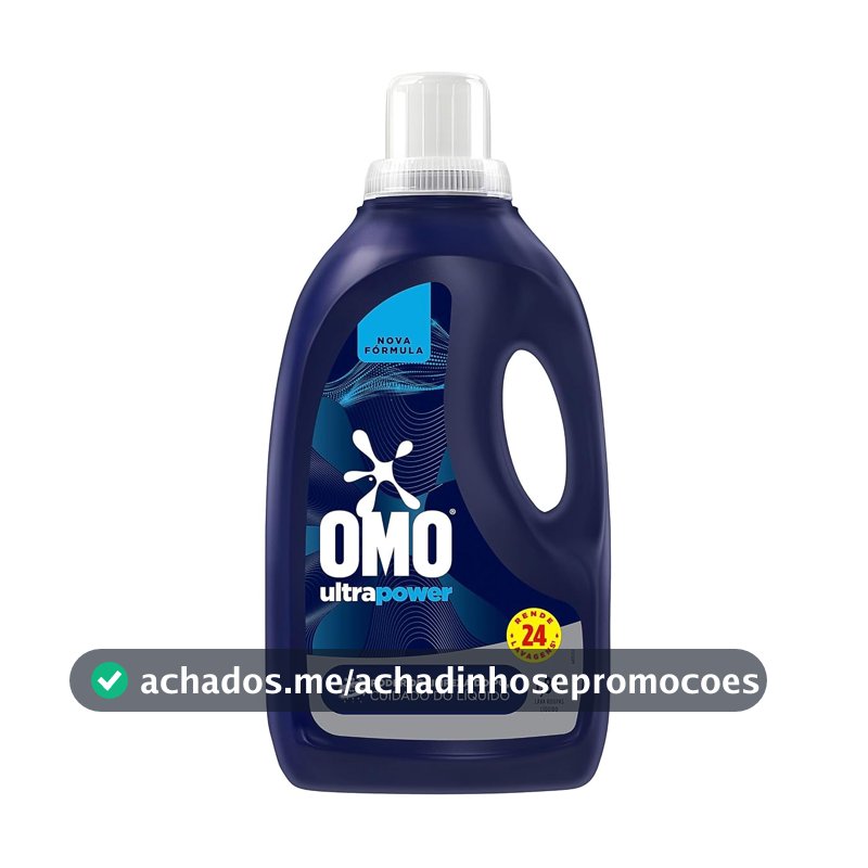 OMO Lava-Roupas Líquido Ultra Power Frasco 1,8L