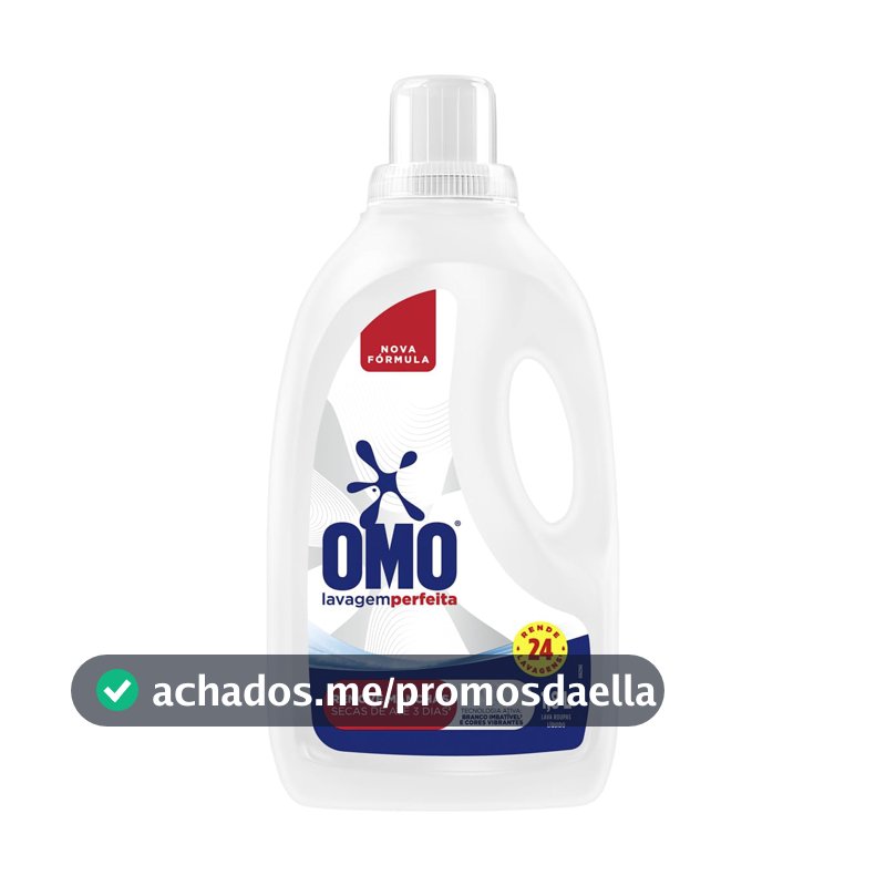 Lava-Roupas Líquido Omo Lavagem Perfeita Frasco 1,8l