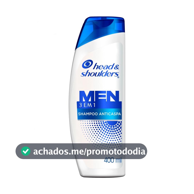 Head & Shoulders Shampoo Anticaspa Men 3 em 1, 400 ml