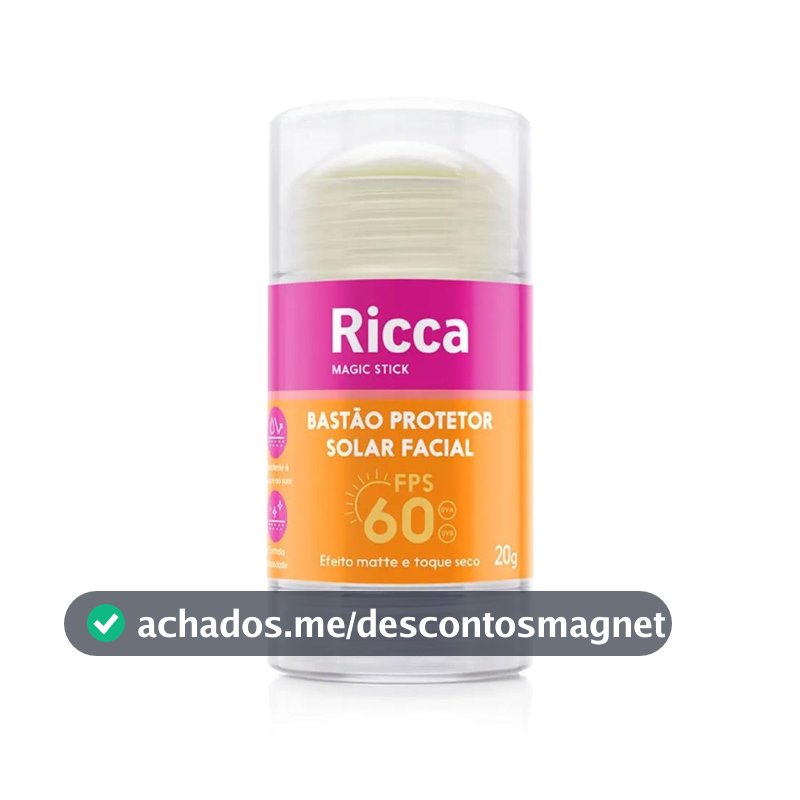 Ricca, Protetor Solar em Bastão, FPS60