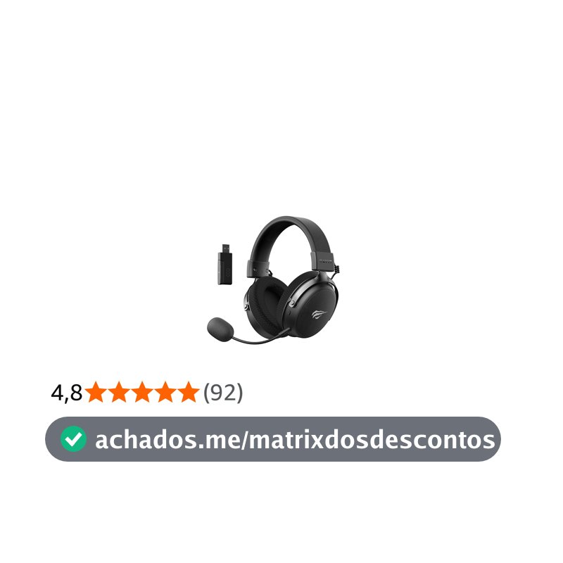 Fone de Ouvido Headset Havit H2015 Pro, Black