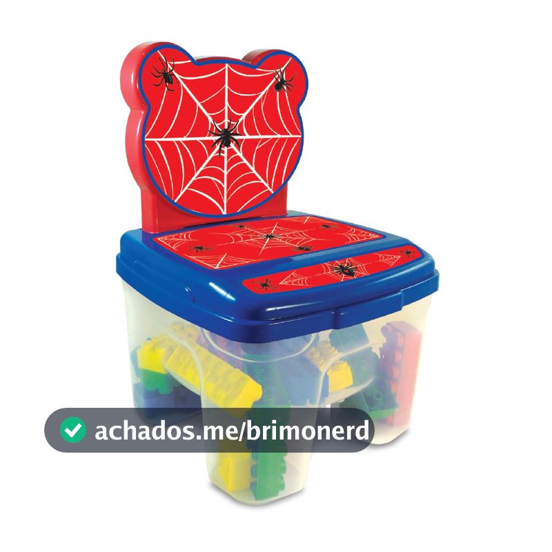 GGB Brinquedo Blocos de Montar Cadeirinha Vermelho 24 Peças