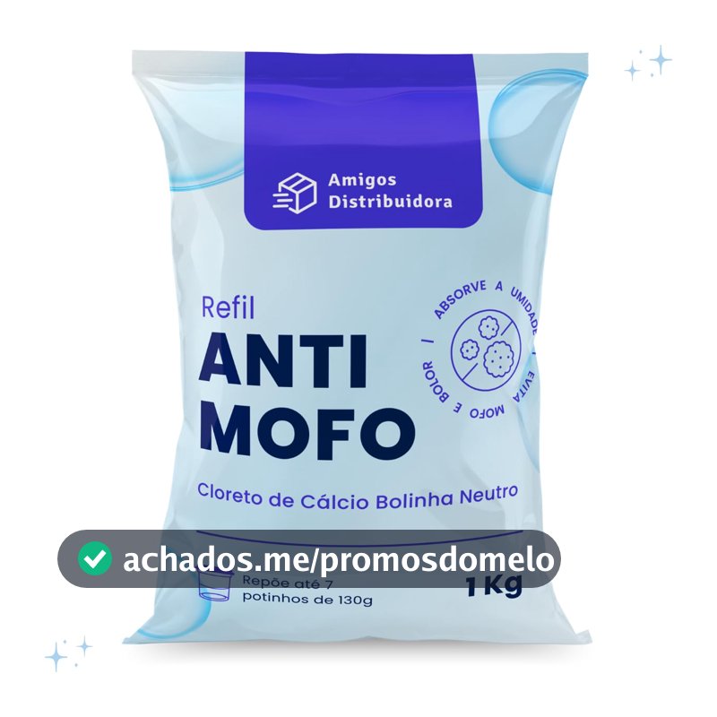 Cloreto De Cálcio Antimofo Em Bolinhas 1kg - Evita Mofo Amigos Distribuidora