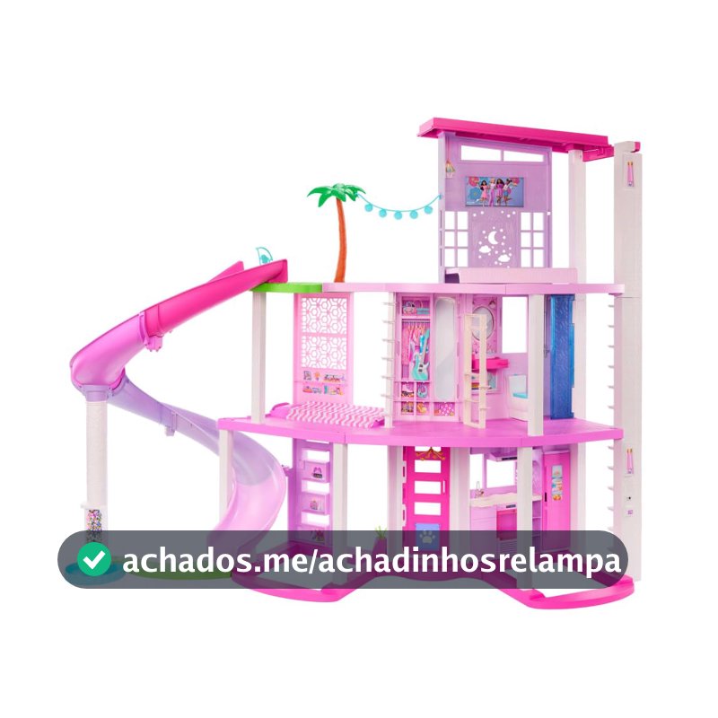 Barbie Dreamland Conjunto de Brinquedo Casa com Escorregador 3Y+, Plástico