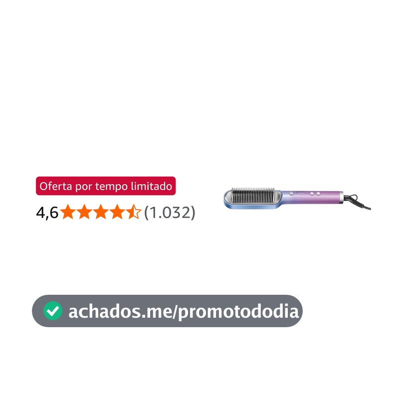 MONDIAL Escova Alisadora By Juliette, Azul/Rosa, Bivolt - EA-JU-03