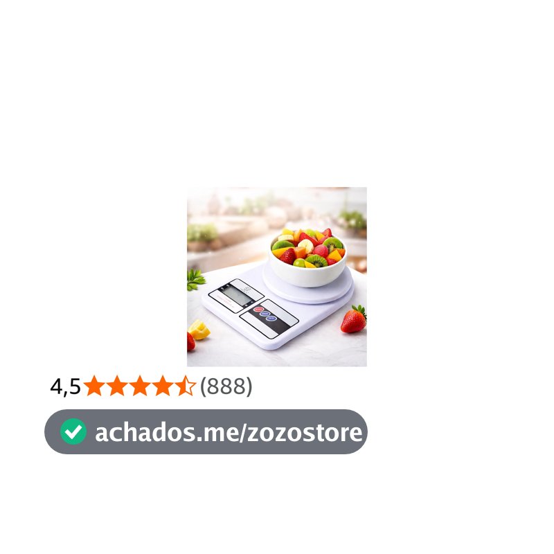 Balança de Cozinha Digital Premium Gourmet Resistente à Água Portátil Base Antiderrapante Visor de Alta Definição Pesagem Precisa Durável Moderna Ideal para Alimentos Frescos Doces Salgados Compacta