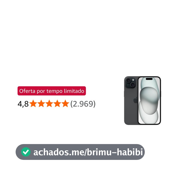 Apple iPhone 15 (128 GB) — Preto