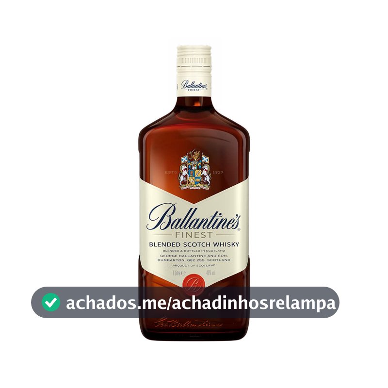 Whisky Ballantine's Finest Blended Escocês - 1 Litro