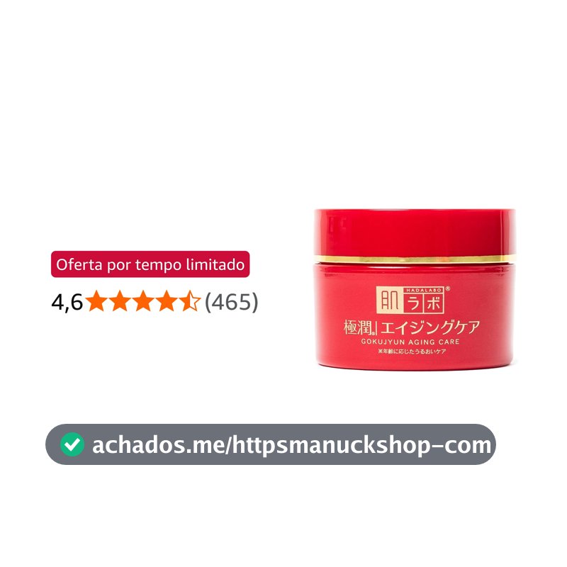 Hada Labo® Gokujyun Aging Cream creme facial para peles maduras com ação anti-idade e combinação de Ácido Hialurônico, Niacinamida e Manteiga de Karitè 50g