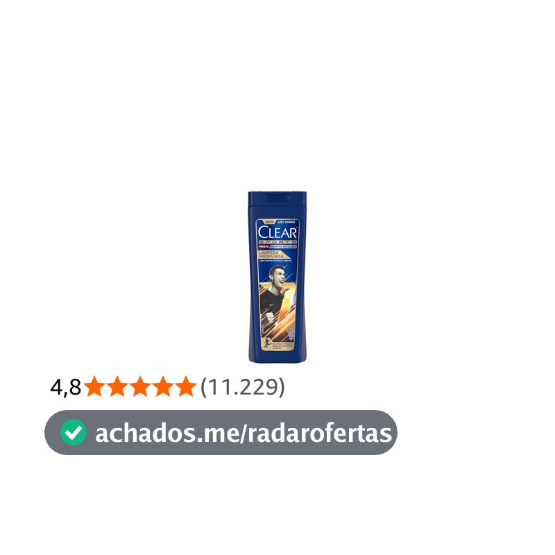 Clear Sports Men - Shampoo Anticaspa Limpeza Profunda 400Ml