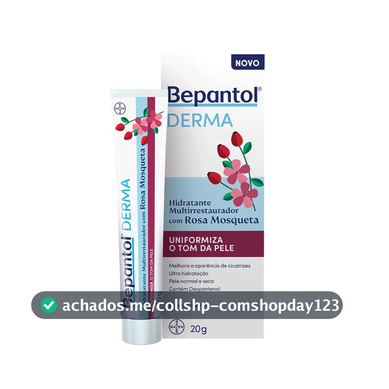 Bepantol Derma Rosa Mosqueta Hidratante Multirrestaurador 20g