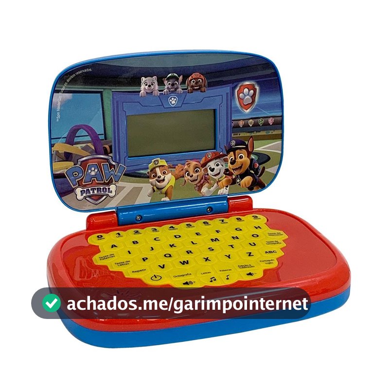 Candide, Laptop Infantil, Patrulha Canina, Brinquedo Educativo - Bilíngue