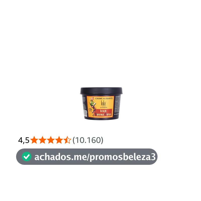 Hair Vintage Girl Creme Alisante 100g , Lola Cosmetics