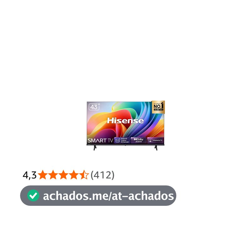 Hisense Smart TV FHD 43" Polegadas 43A4NV