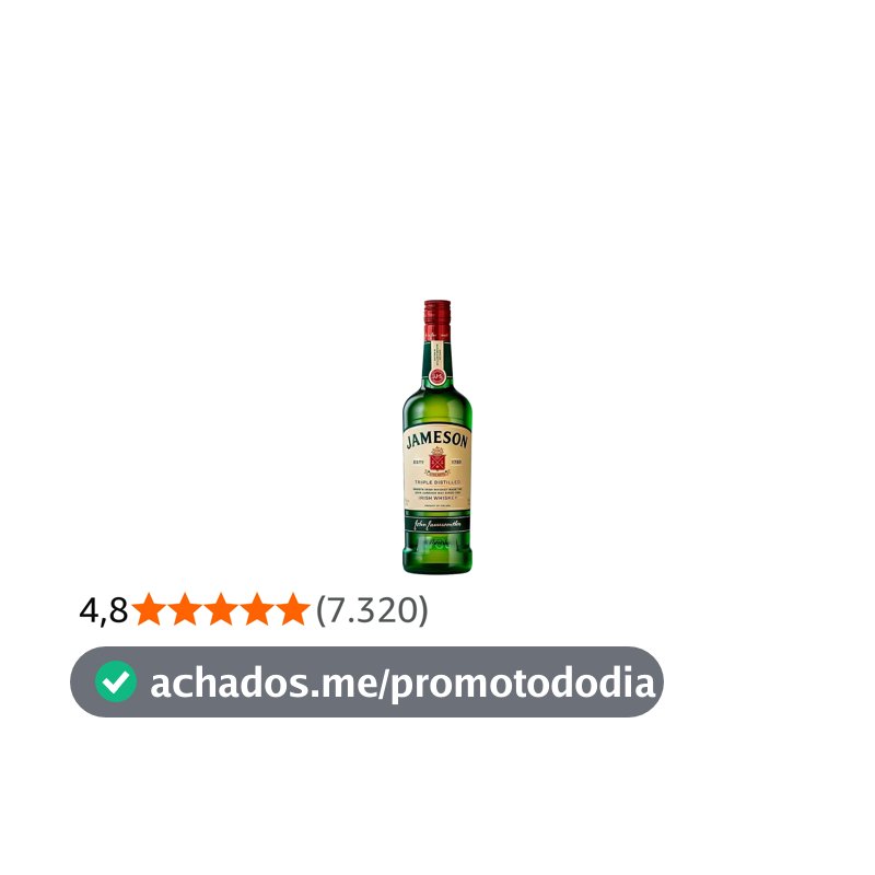 Jameson - Whiskey Irlandês, 750 ml
