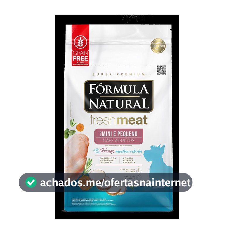 Ração Fórmula Natural Fresh Meat para Cães Adultos de Pequeno Porte 2,5kg frango