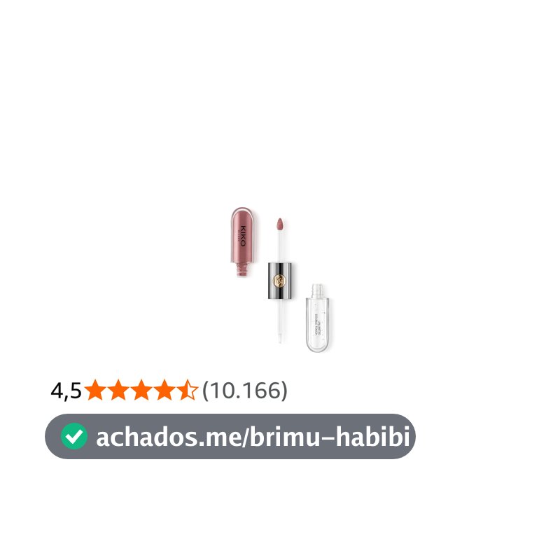 KIKO MILANO, Unlimited Double Touch, Batom e Gloss Incolor, Cor