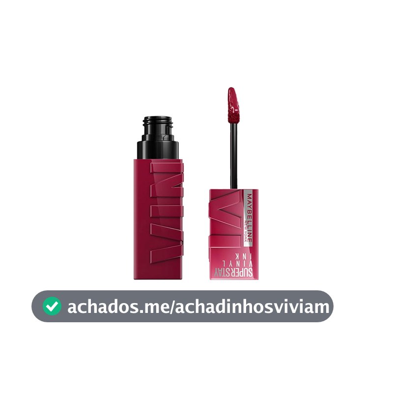 Batom Líquido Maybelline SuperStay Vinyl Ink Gloss 16h 30 Unrivaled 4,2ml