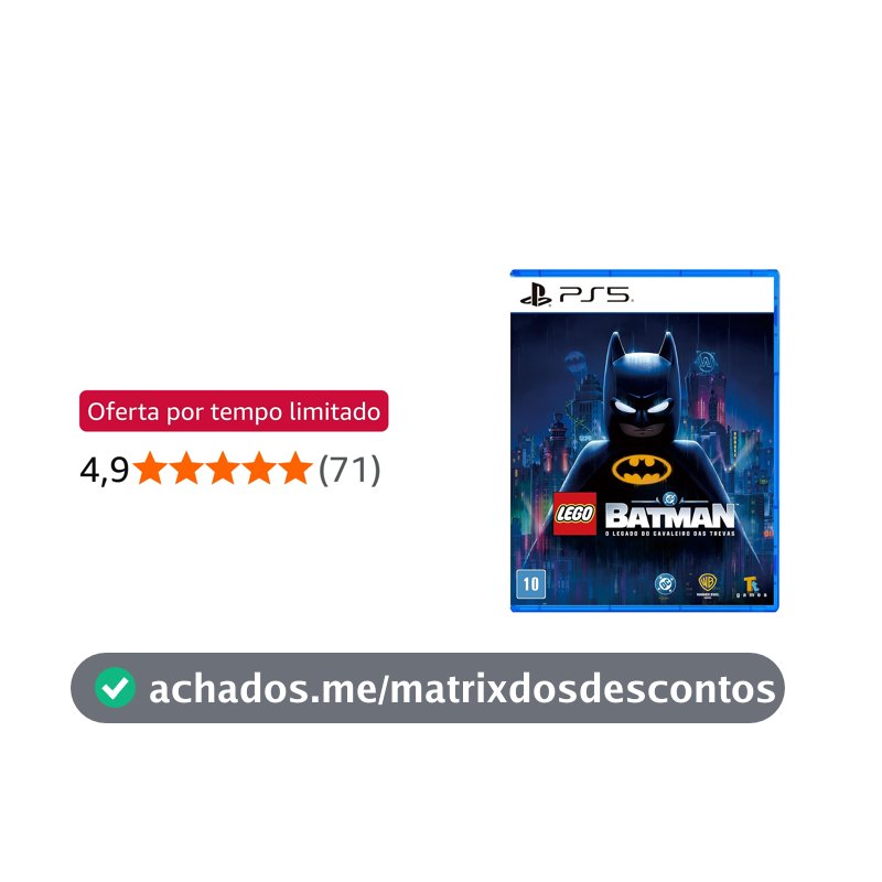 Lego Batman: O Legado do Cavaleiro das Trevas - PlayStation 5