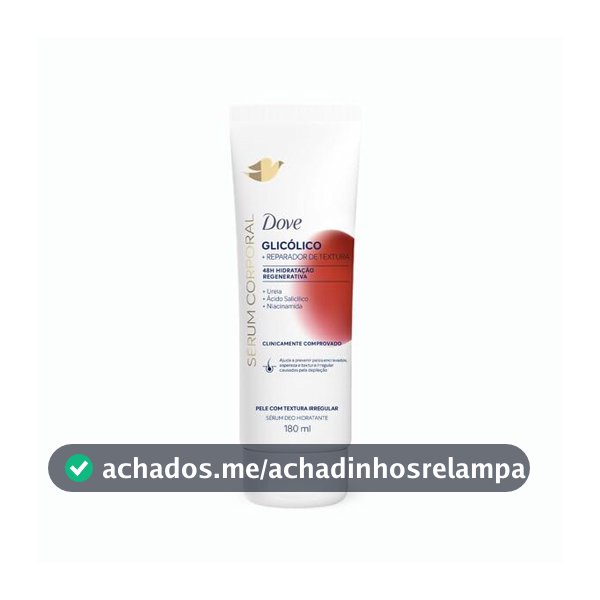 Dove Hidratante Sérum Corporal Glicólico + Reparador de Textura 180ml