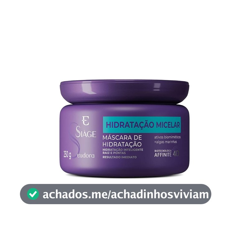 Eudora Siàge Hidratação Micelar Máscara Capilar 250g