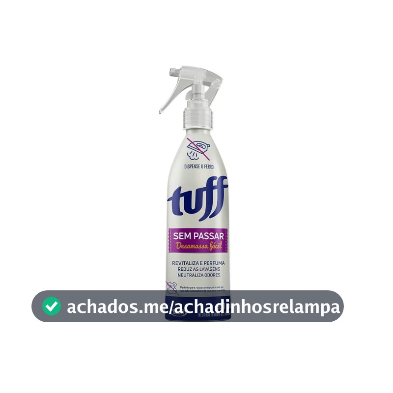 Desamassador de Roupas Tuff Sem Passar Spray, 350ml