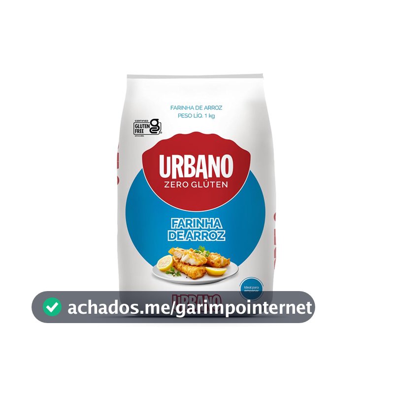 Urbano Farinha de Arroz Zero Glúten 1kg