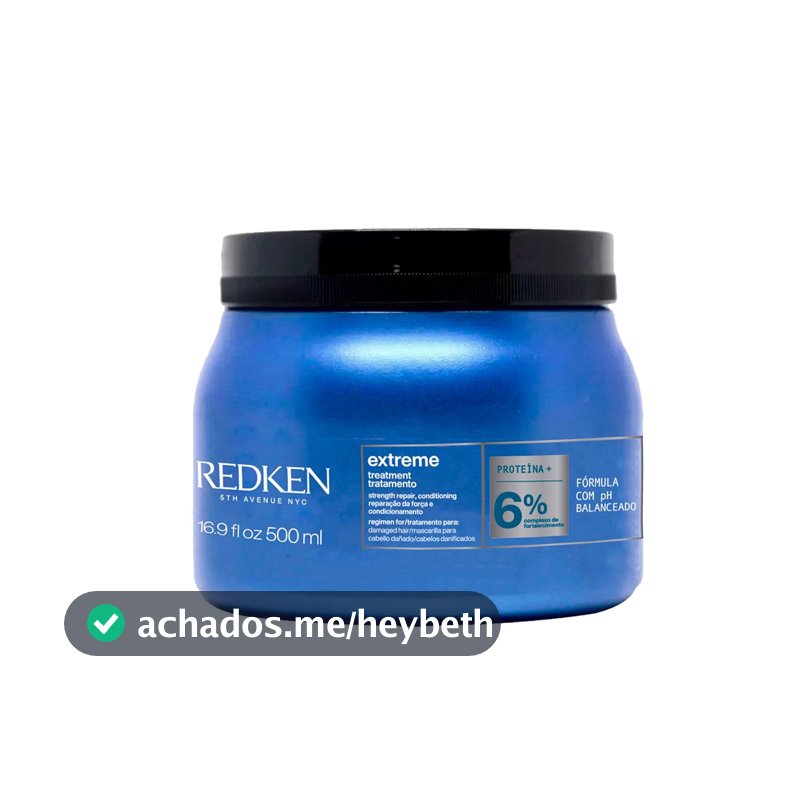 Redken Extreme, Máscara de Tratamento para Cabelos Danificados e Quebradiços, Repara e Fortalece os Fios, Promove Brilho e Maciez Intensa com Strength Complex, 500ml