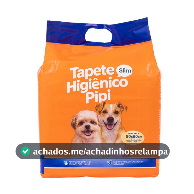 Tapete Higiênico para Cães 50 Unidades Premium Slim 50x60cm Antivazamento