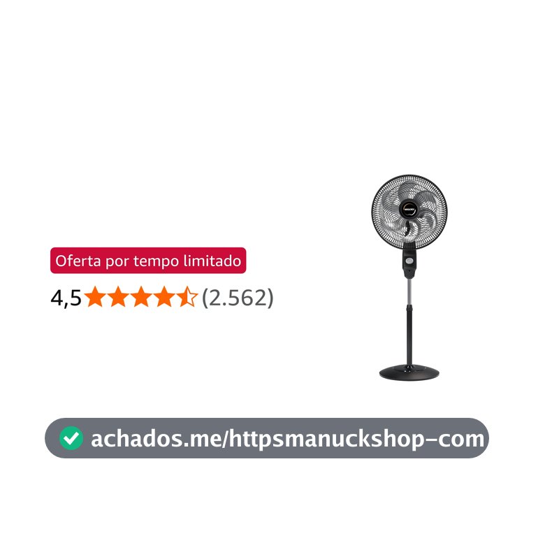 Ventilador de Coluna Mallory Éolo 126W, Silencioso, Hélice de 6 pás, Grade Especial em Sistema TS, Máxima Vazão e Mínimo Ruído – PR-GF- 220V
