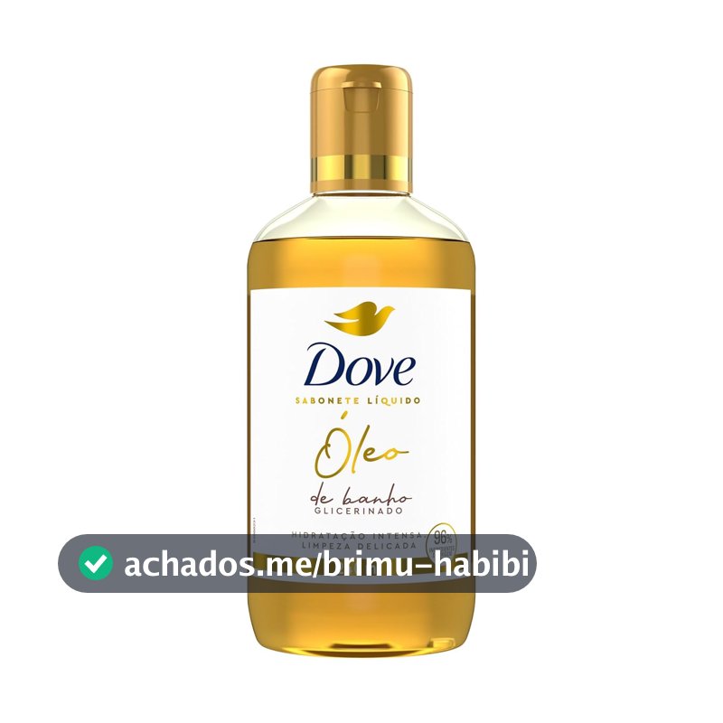 Dove Óleo de Banho Hidratação Intensa e Limpeza Delicada, Glicerinado com 96% Ingredientes de Origem Natural 240 ml