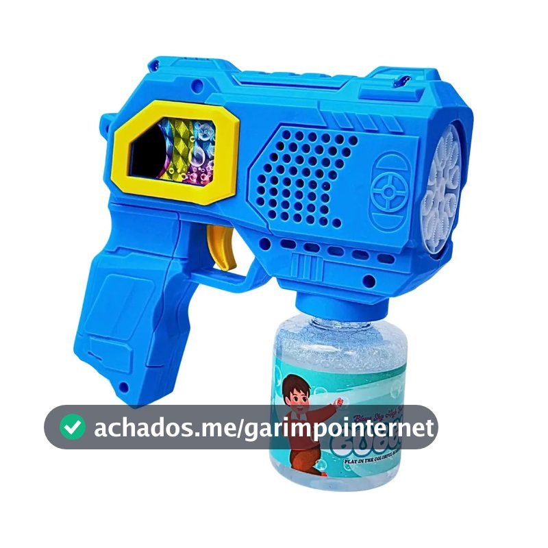Pistola De Bolinha De Sabão Lança Bolha Maquina Bolha Sabão