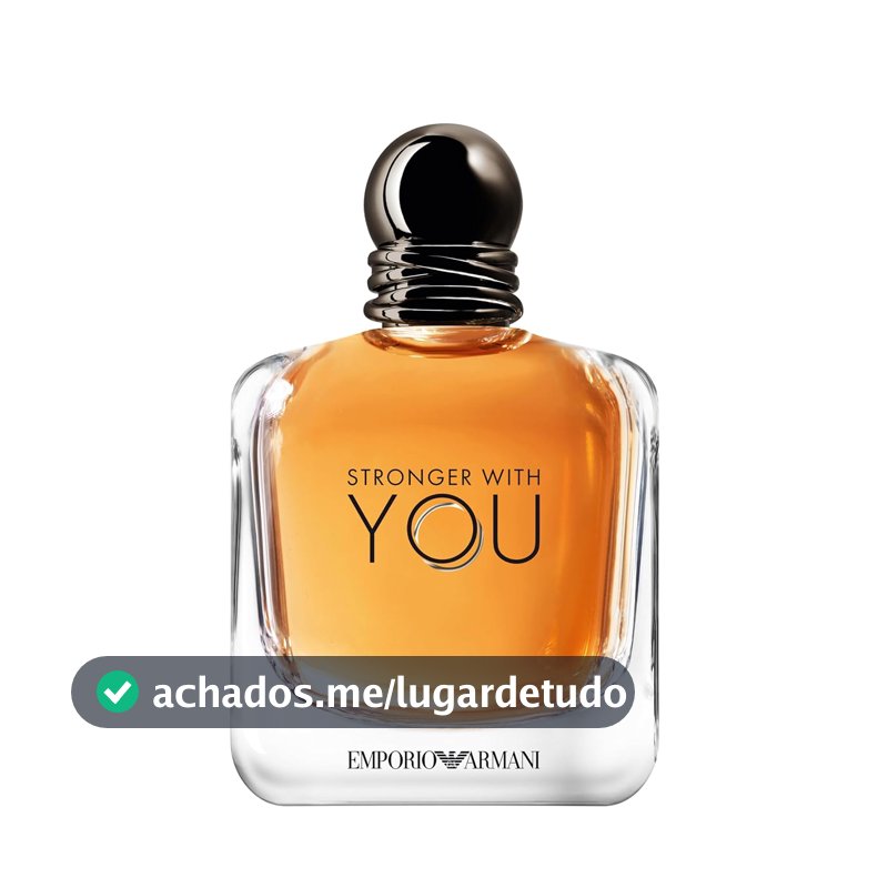 Armani Beauty, Stronger With You Eau de Toilette, Giorgio Armani Perfume Masculino, Fragrância Fougère Amadeirada com Notas Sálvia, Castanha, Baunilha e Lavanda