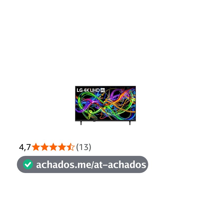 Smart TV LG 43" 4K UHD NANO AI 43UN85CBPSA.AWZ