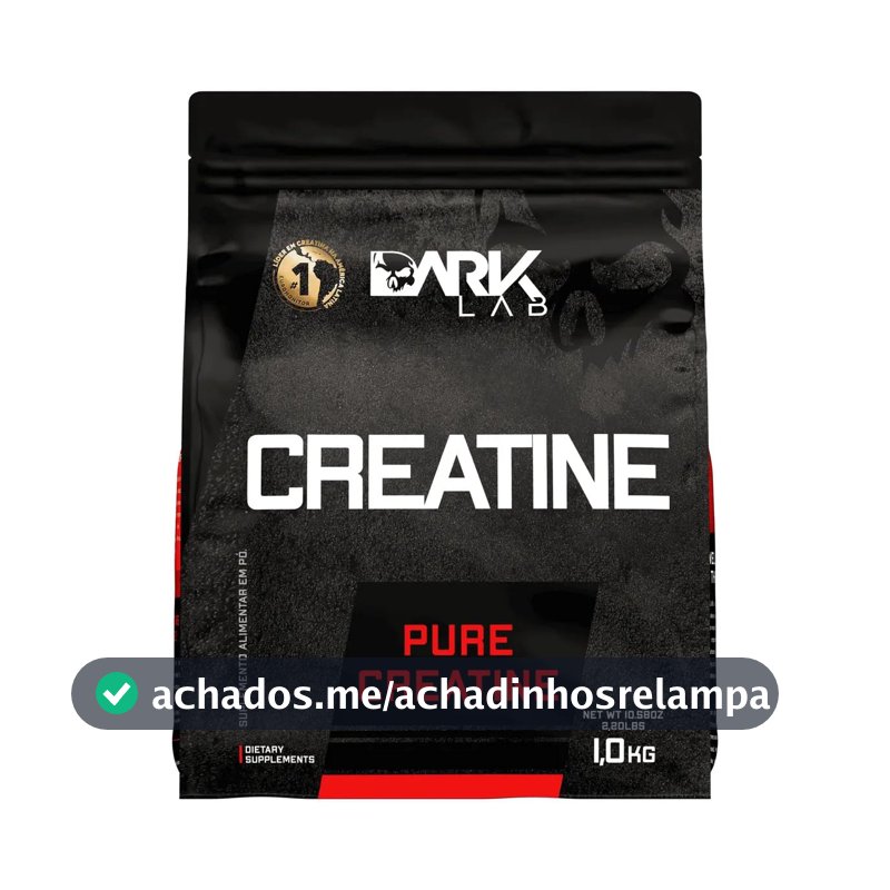 Creatina Pura Dark Lab, Monohidratada 100% de Pureza, Sem Glúten, Sem Sabor (1kg)