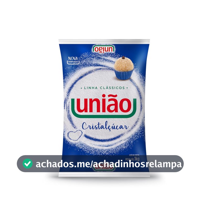 UNIÃO Açúcar Cristal Cristalcucar Pct 1kg