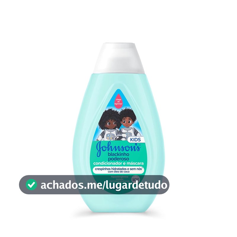 Condicionador Johnson's Baby Blackinho Poderoso, 380ml