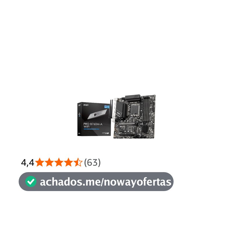 Placa Mãe MSI PRO B760M-A WIFI