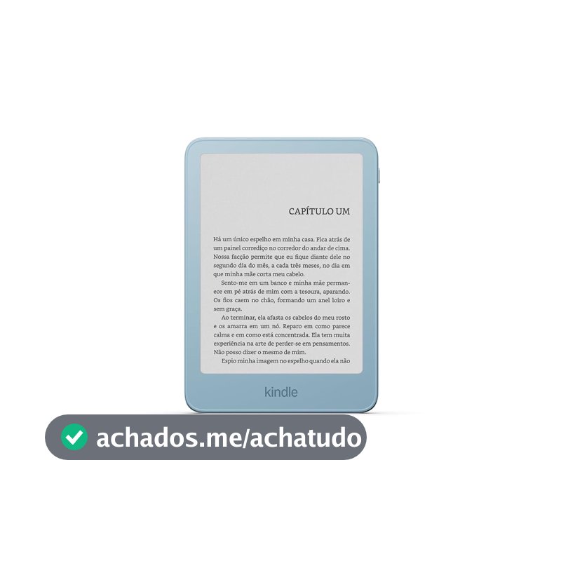 Amazon Kindle 32GB (modelo mais recente), mais fino, novo design em alumínio, tela de 6", Cor Azul celeste