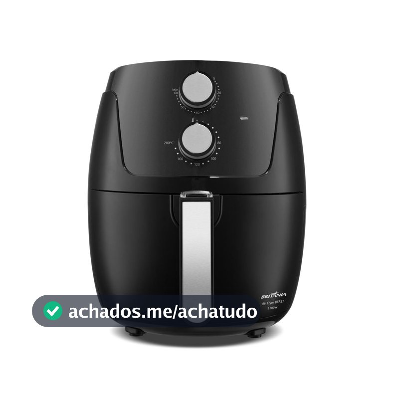 Britânia Fritadeira Air Fryer BFR37 Revestimento Dura Mais 4,2L 1500W 127V 4 litros