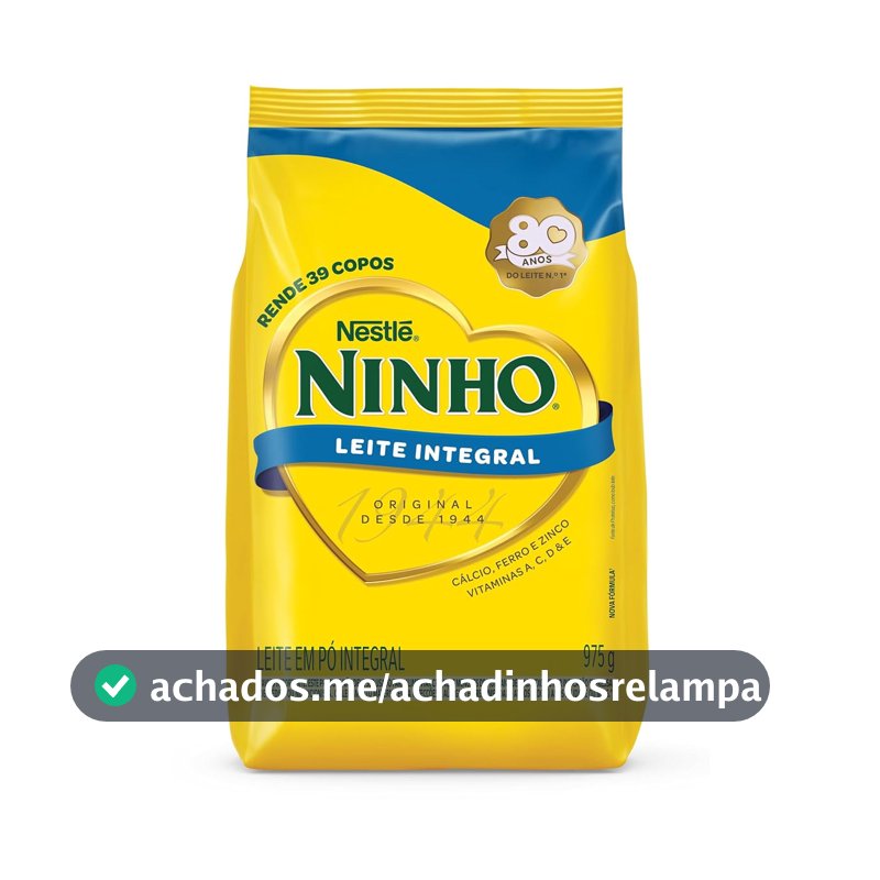 Leite em Pó Ninho Integral Sachê 975g