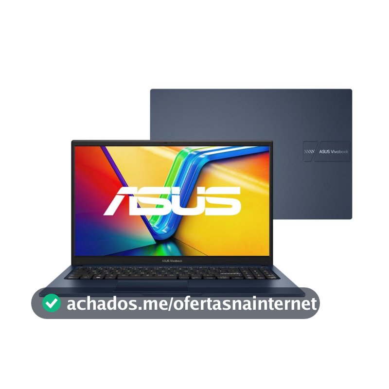 Notebook ASUS Vivobook 15 X1504VA Intel Core i5 1334U 16Gb Ram 512GB SSD Linux KeepOS Intel Iris Xe Tela 15,6" LED FHD Blue - NJ1746