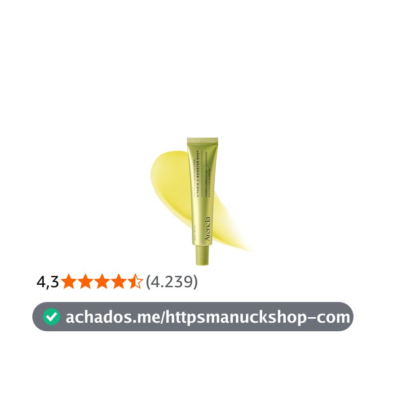 Sérum Arencia Vitamina C Booster Shot com Glutationa, Niacinamida e Vitamina E para Tratamento de Manchas Escuras, Linhas Finas e Rugas, Pele de Vidro, Cuidados com a Pele Coreana 30ml/1.01 fl.oz