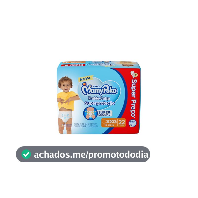 MamyPoko Fralda-Calça Superproteção XXG 22 Unidades