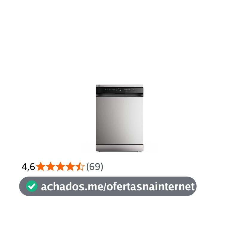 Lava-Louças Electrolux 14 Serviços Inox com Programa Lava e Seca 220v LS14E