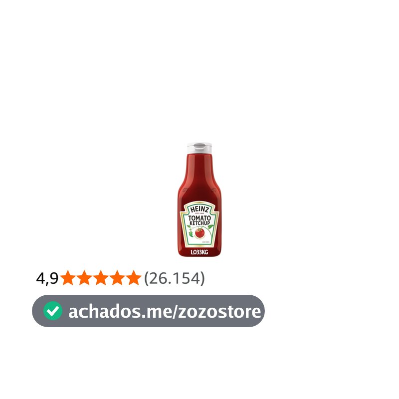Heinz Ketchup Tradicional 1,033KG